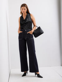 Elisa Drape Neck Top