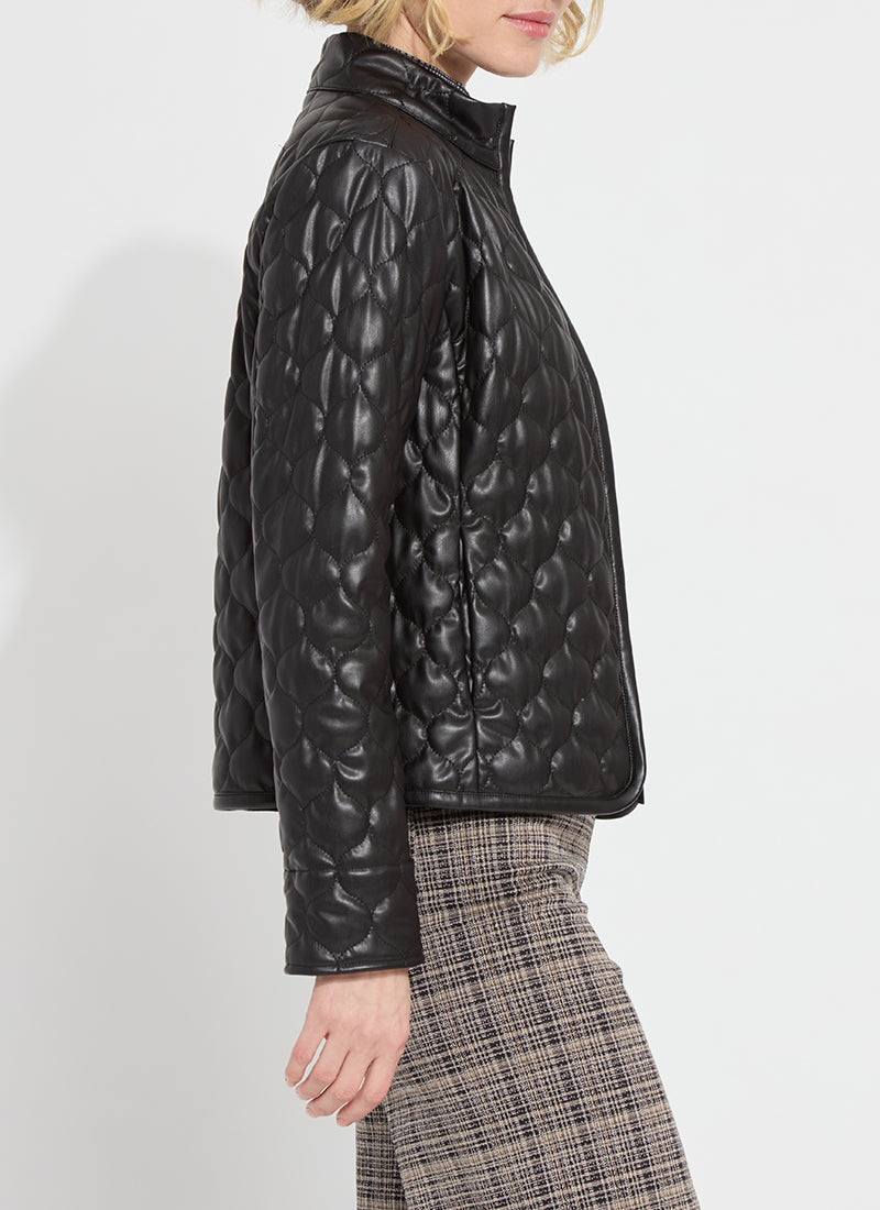 Quilted Vegan Leather Jacket