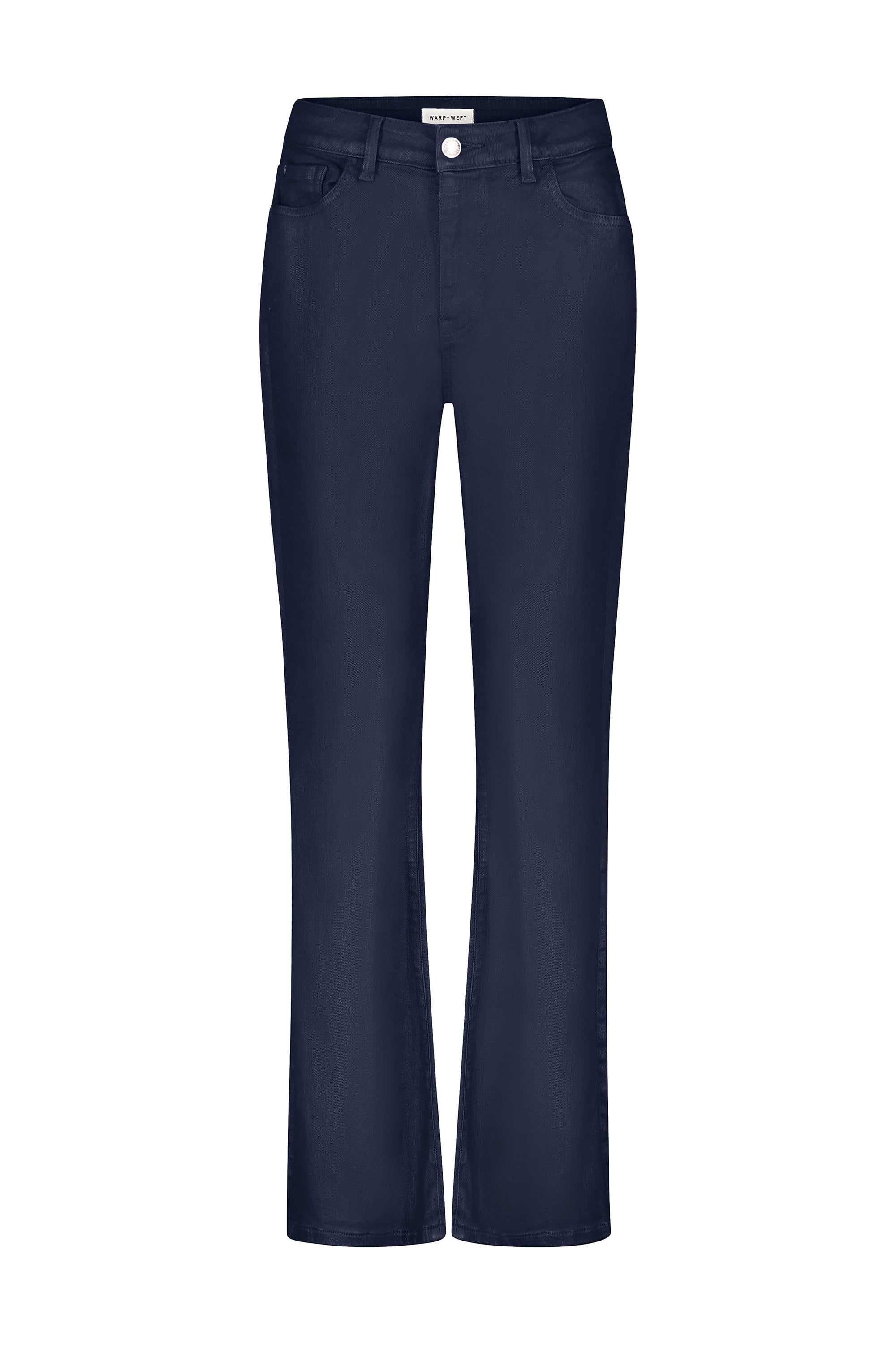 Nao Coated Bootcut in Navy