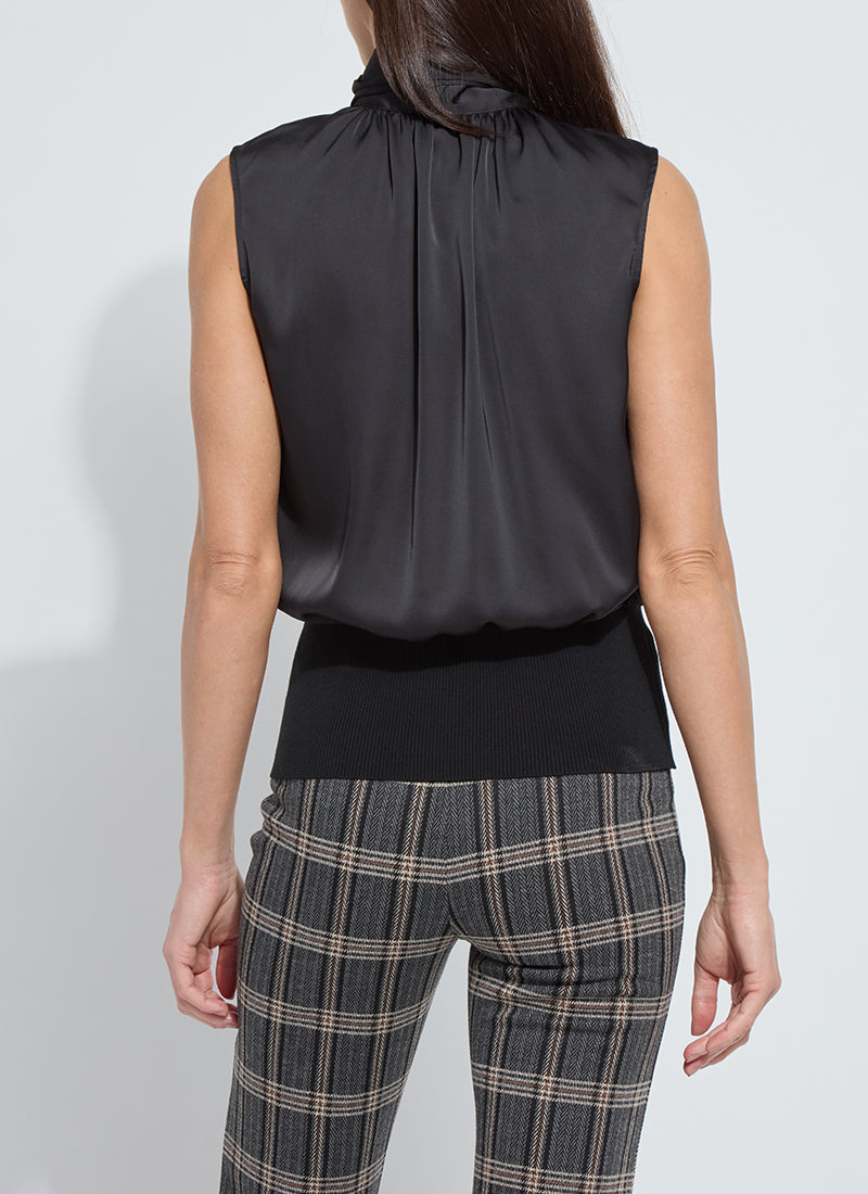 Mix Media Scarf Blouse