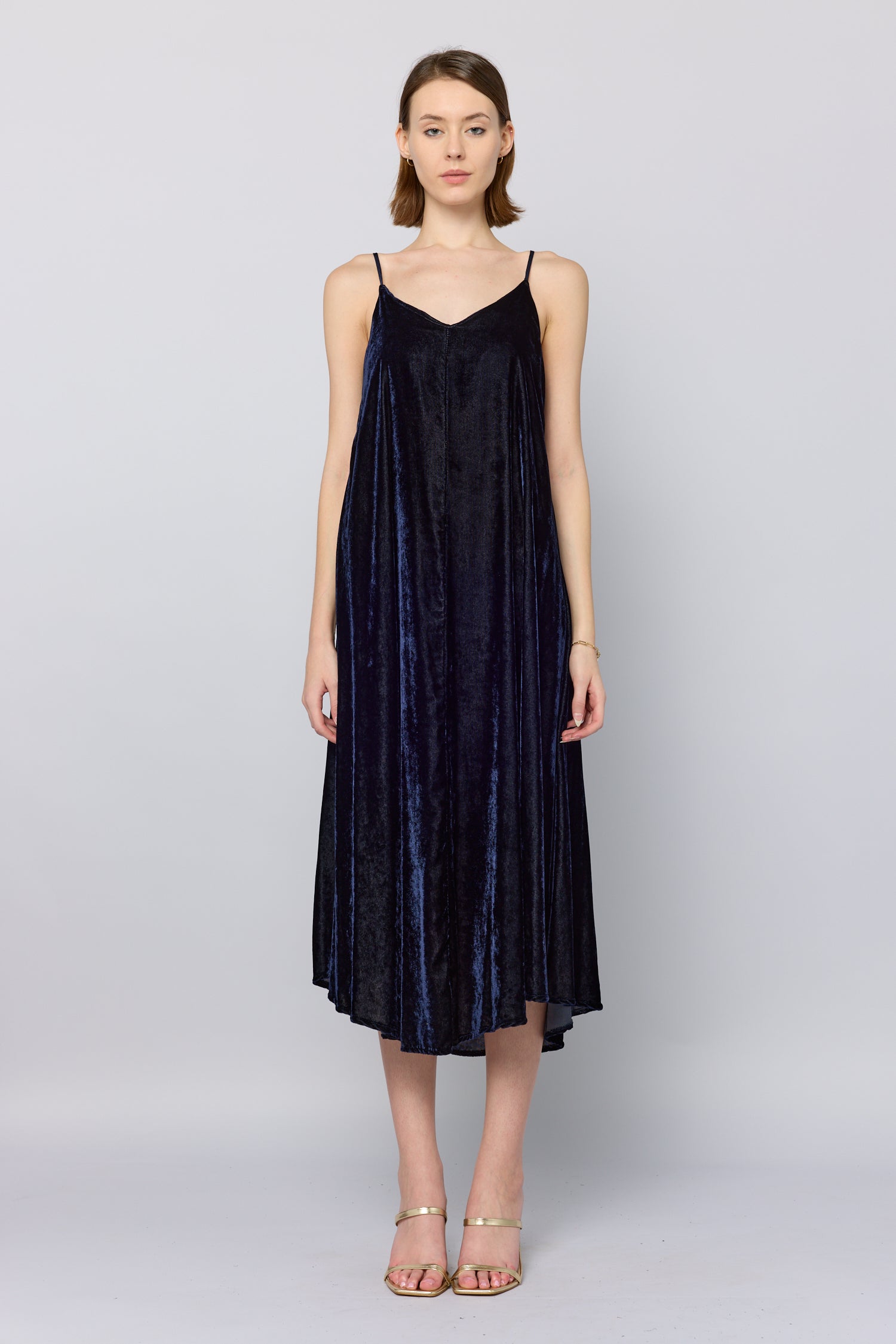 Caroli Velvet Midi Dress