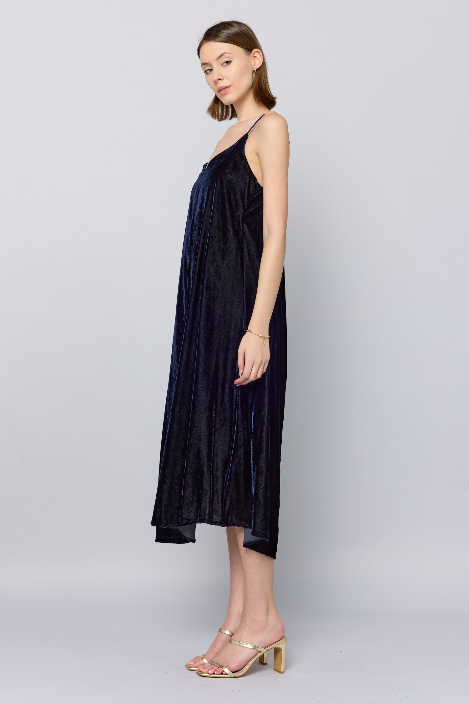 Caroli Velvet Midi Dress