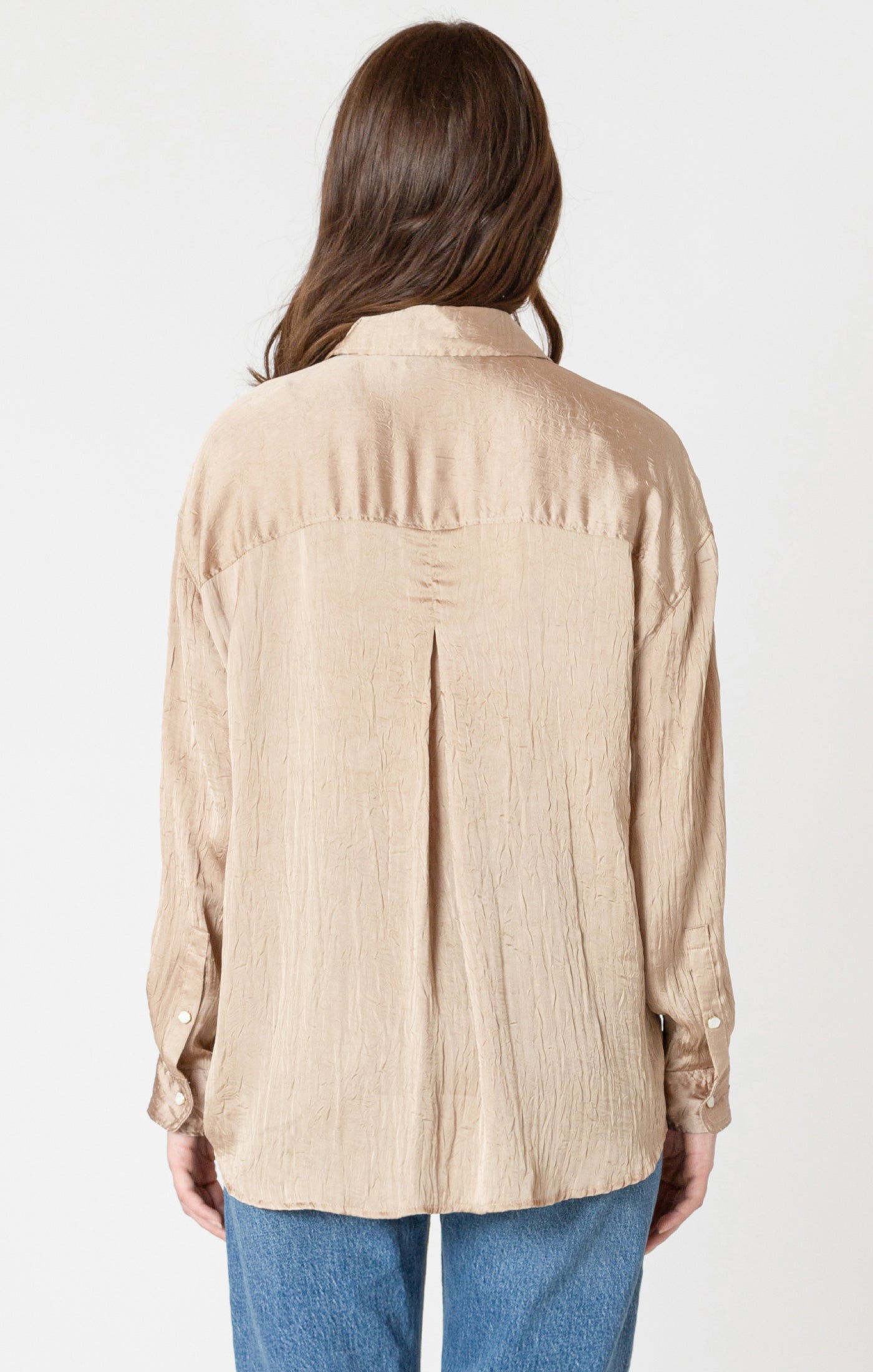 Champagne Crinkle Blouse