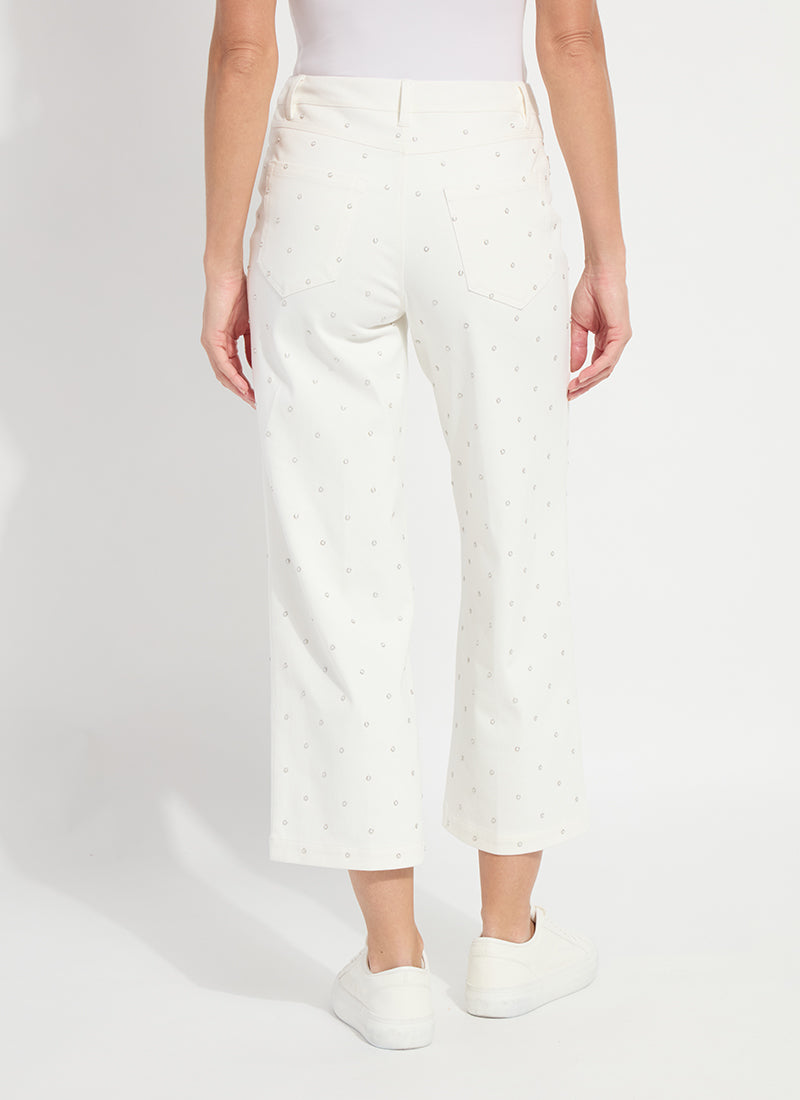Pearl Embellished Cropped Jean