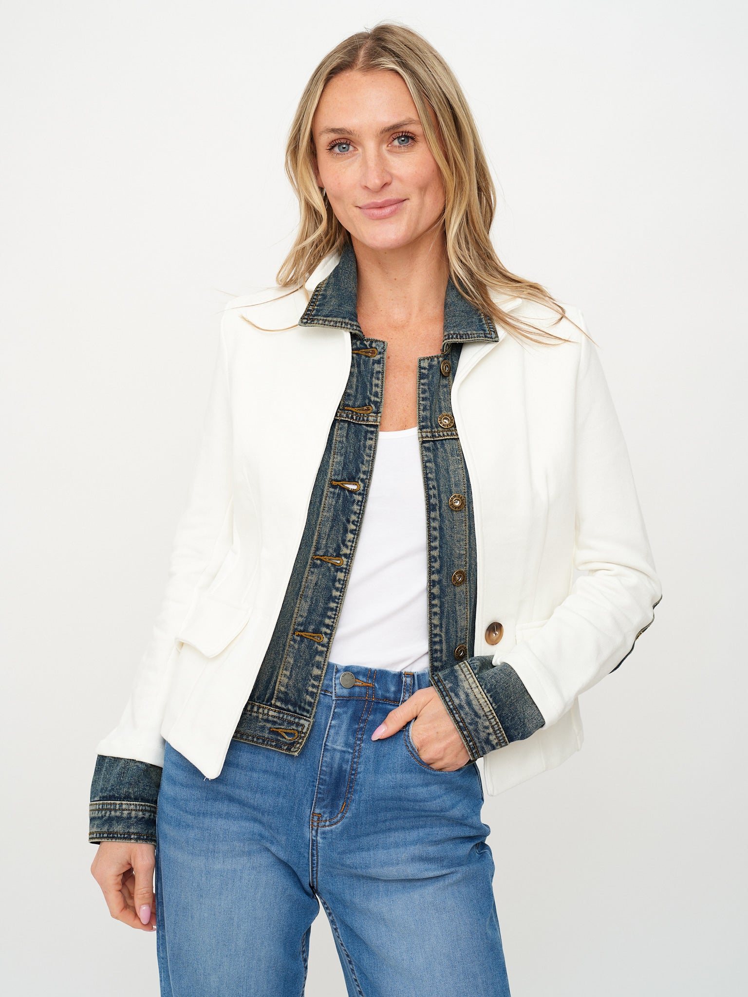 Clarissa Mixed Media Jacket