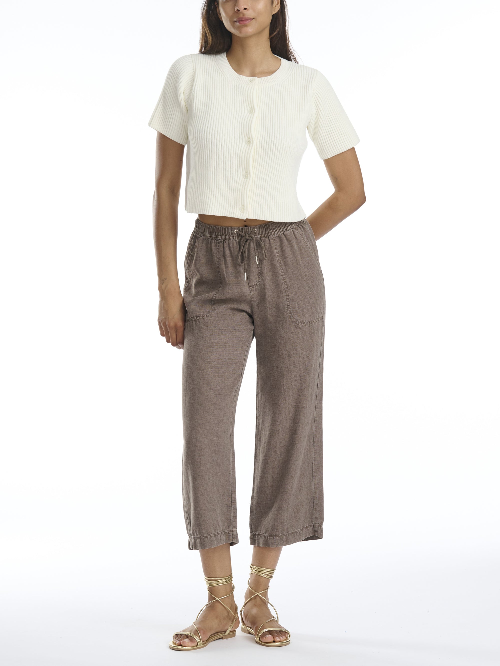 Angie Crop Wide Leg Pant