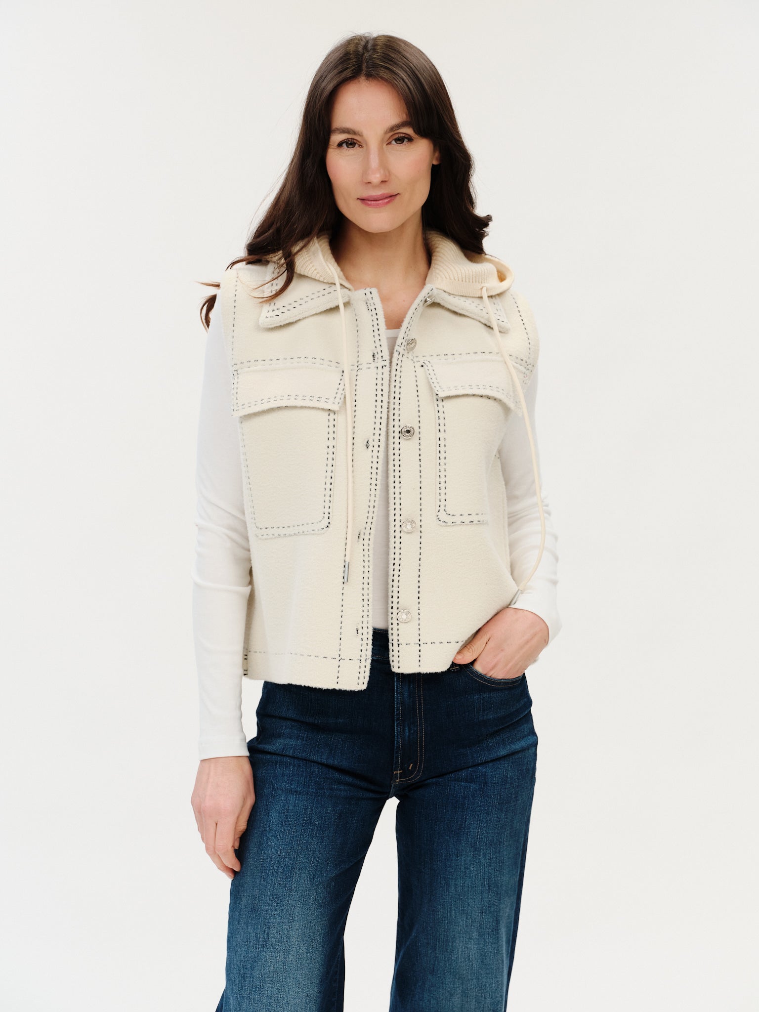 Tommie Exposed Stitch Vest