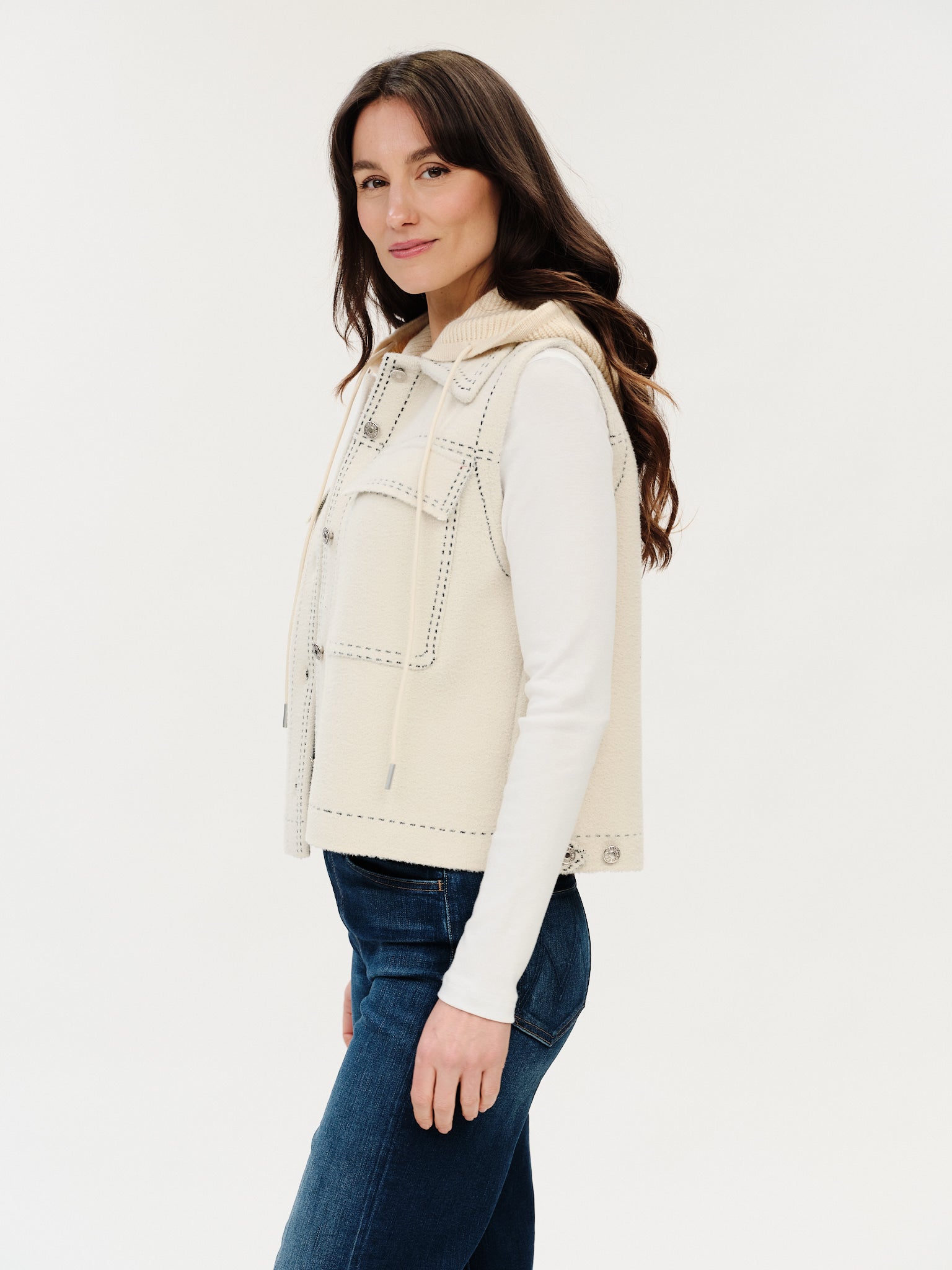 Tommie Exposed Stitch Vest