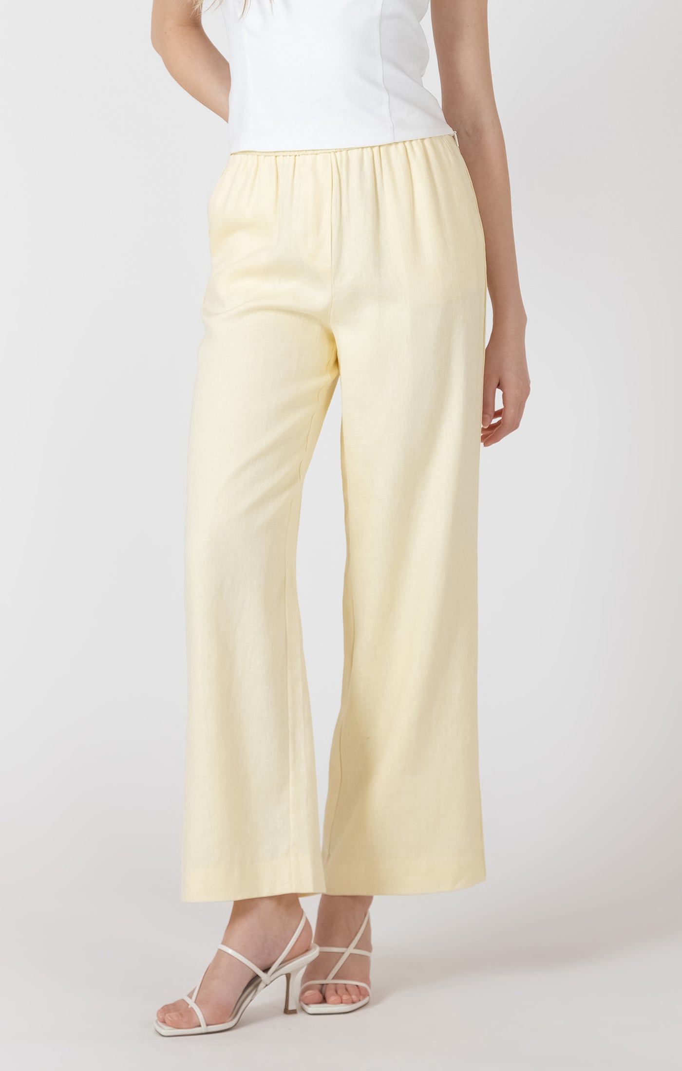Lemon Linen Pant