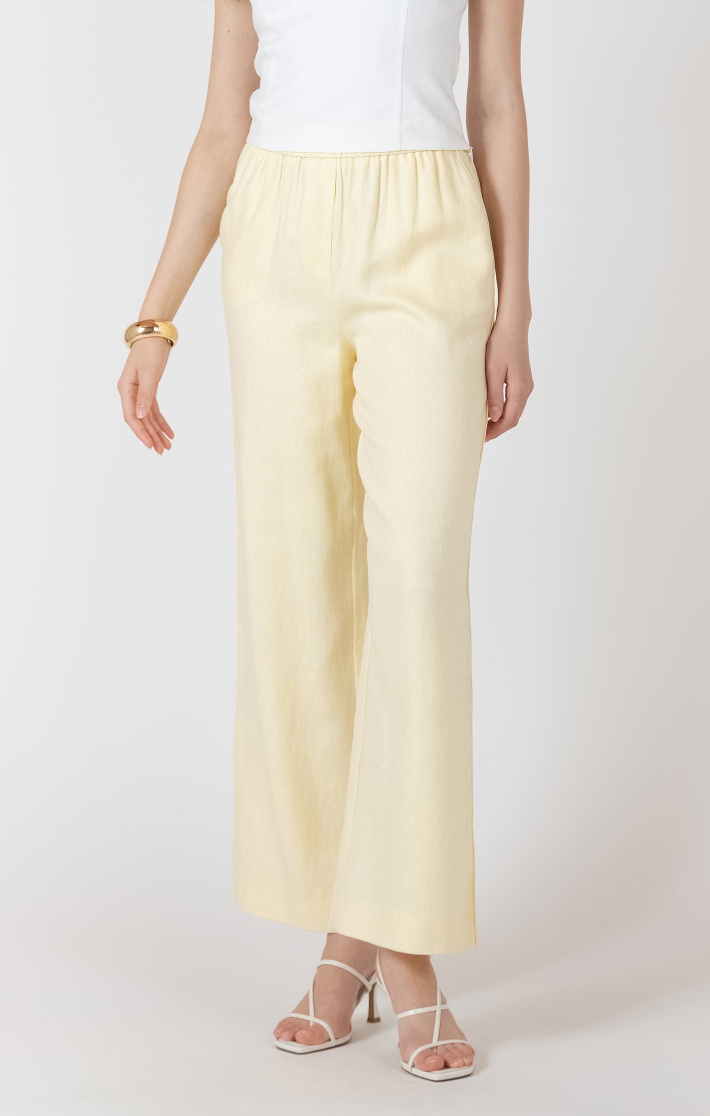 Lemon Linen Pant
