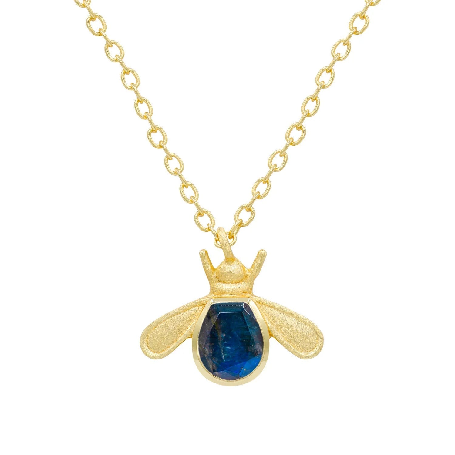 Labradorite Bee Necklace