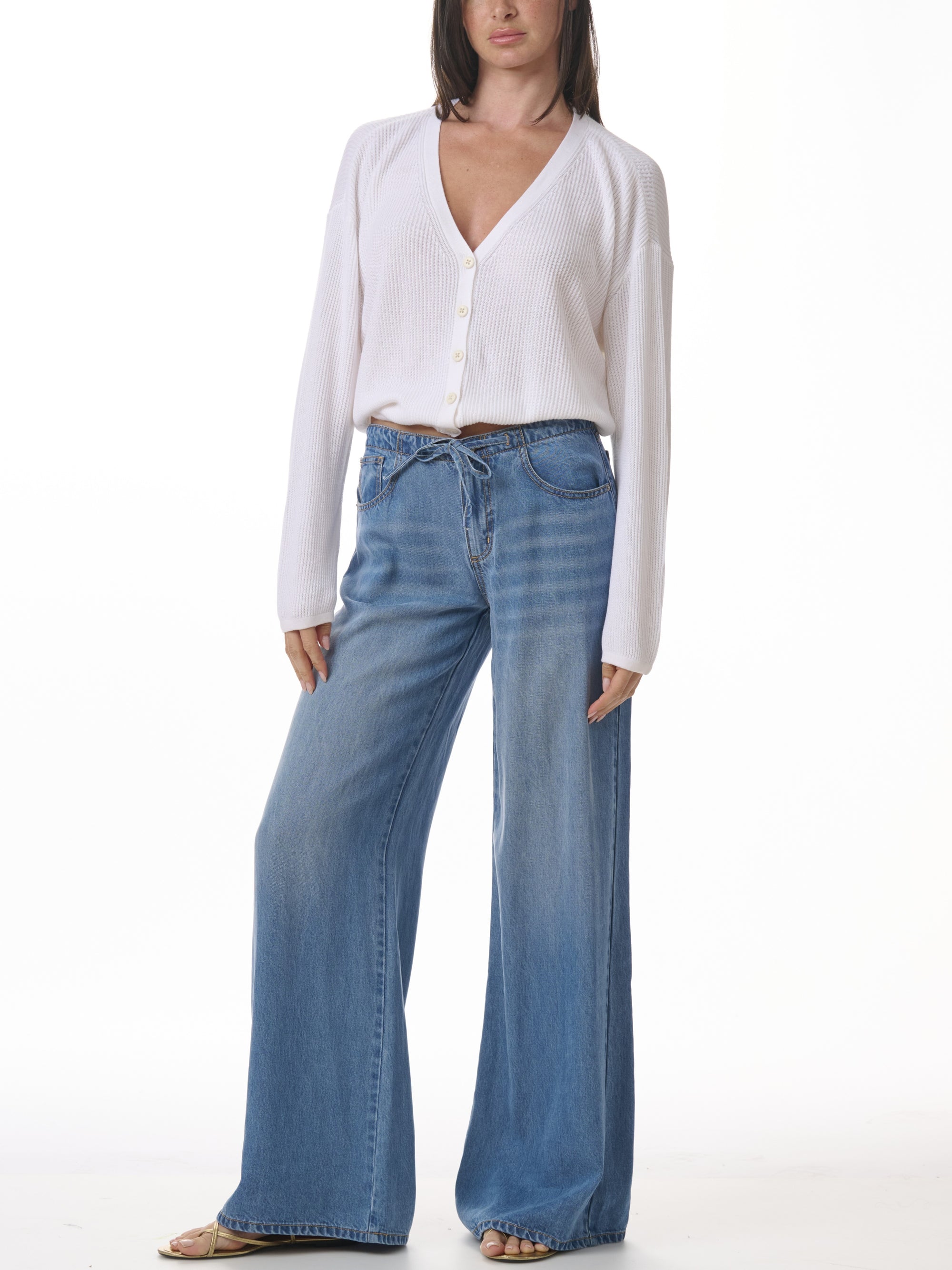 Denim Drawstring Lounge Pant