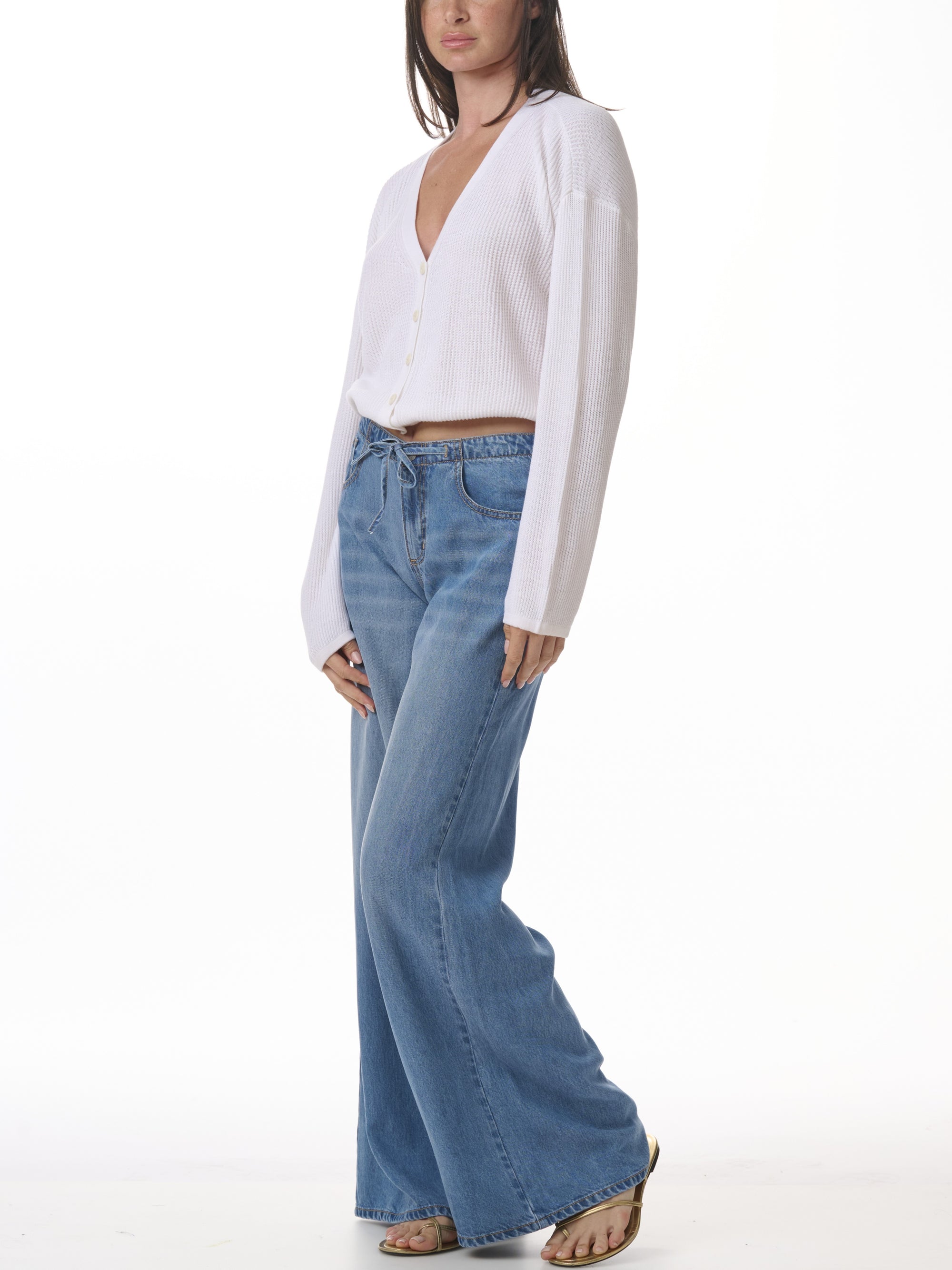 Denim Drawstring Lounge Pant