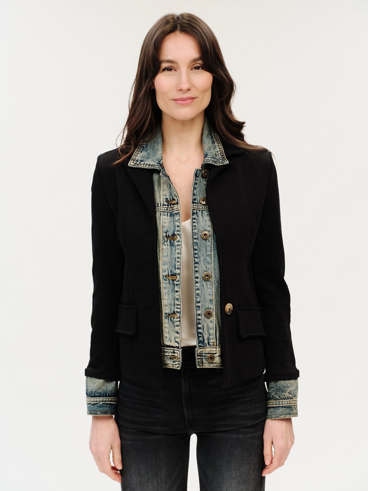 Clarissa Mixed Media Jacket