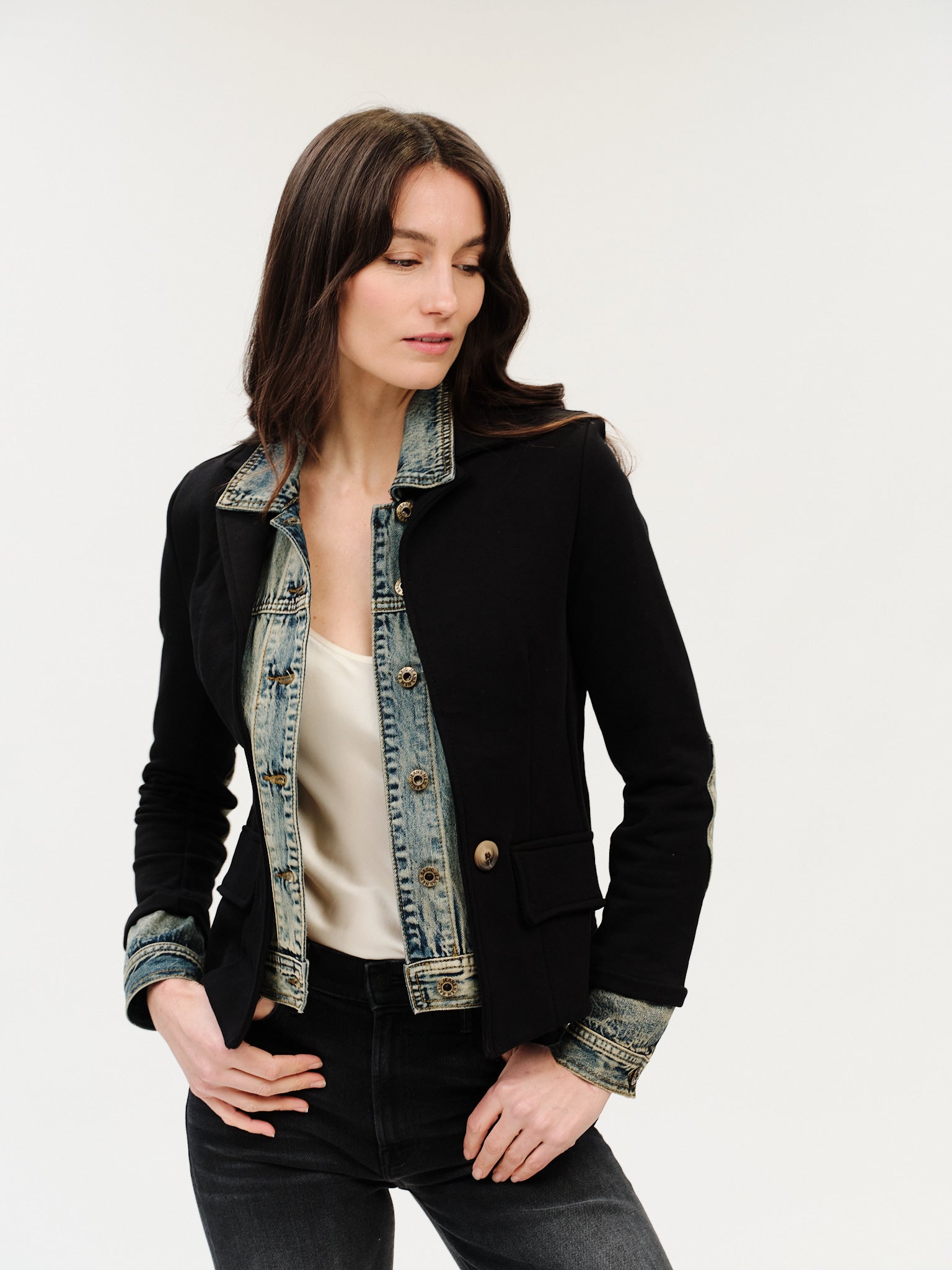 Clarissa Mixed Media Jacket