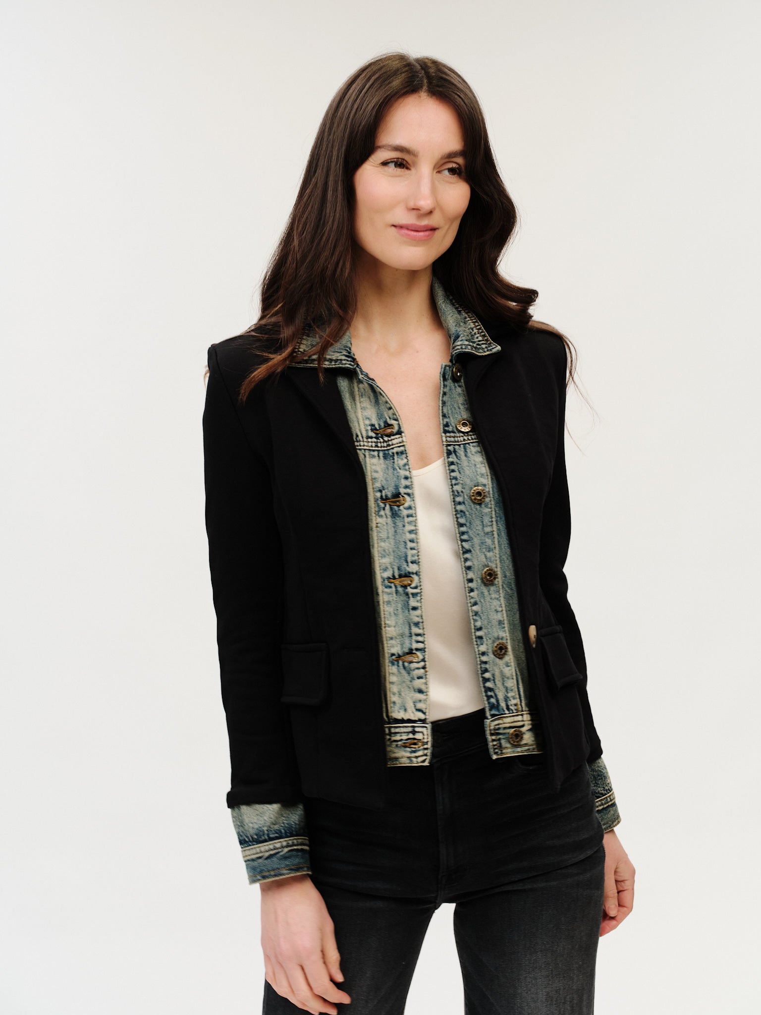 Clarissa Mixed Media Jacket