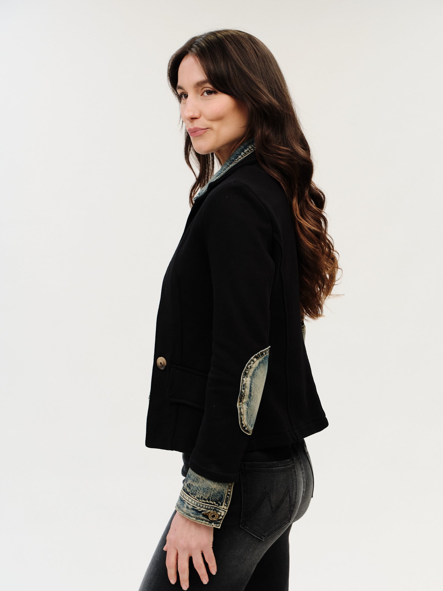 Clarissa Mixed Media Jacket