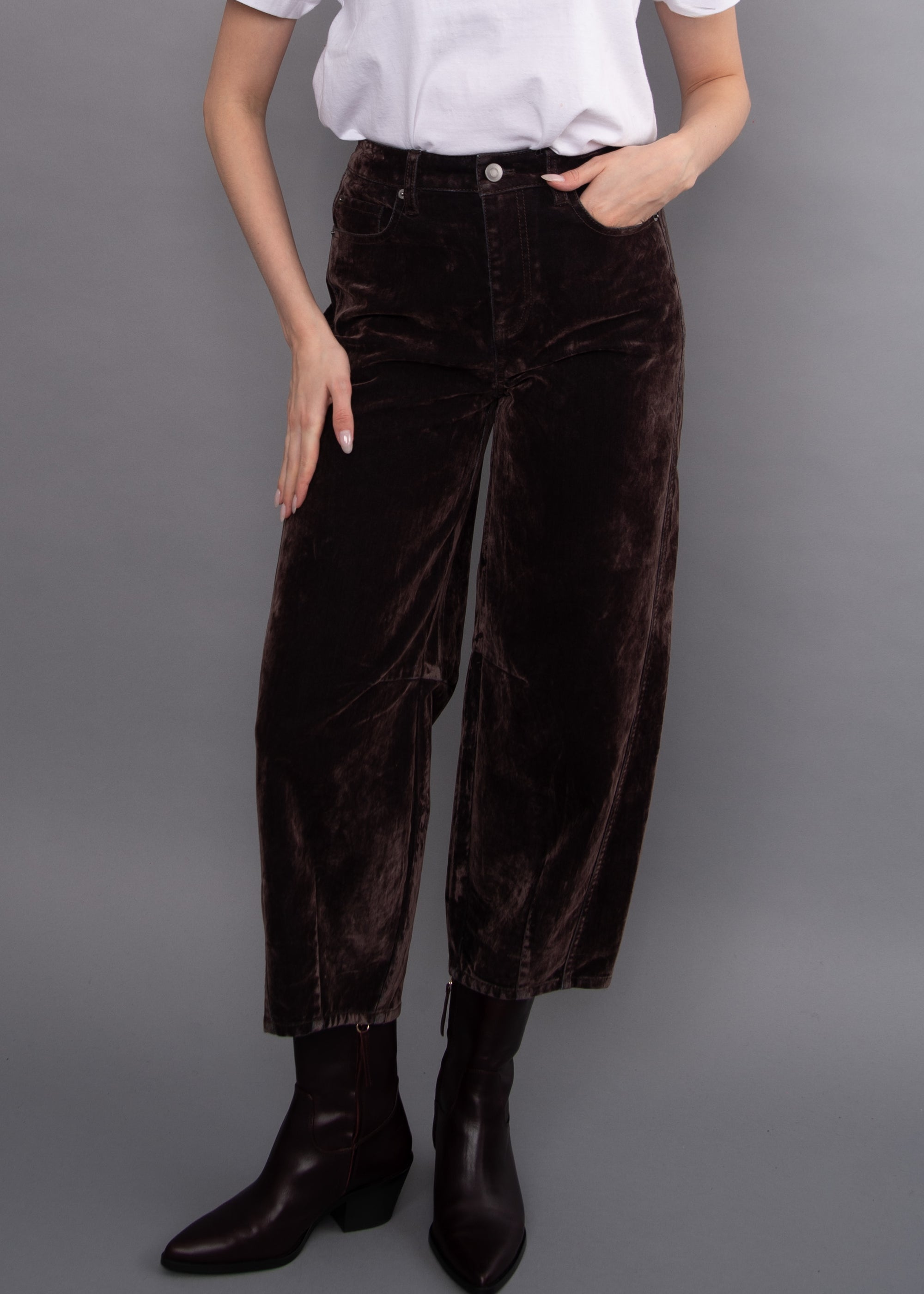 Barni Flocked Barrel Jean