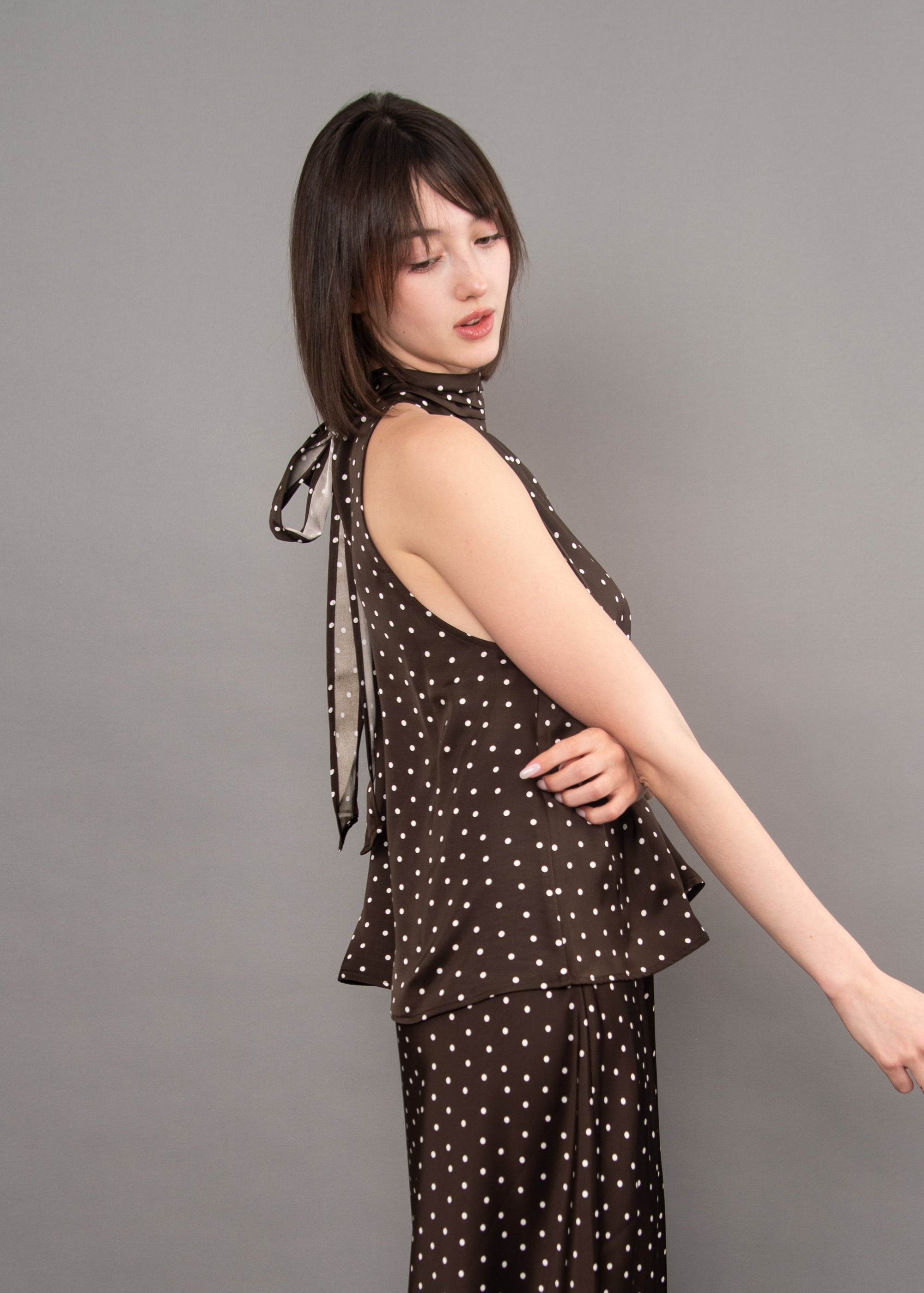 Chocolate Dots Halter