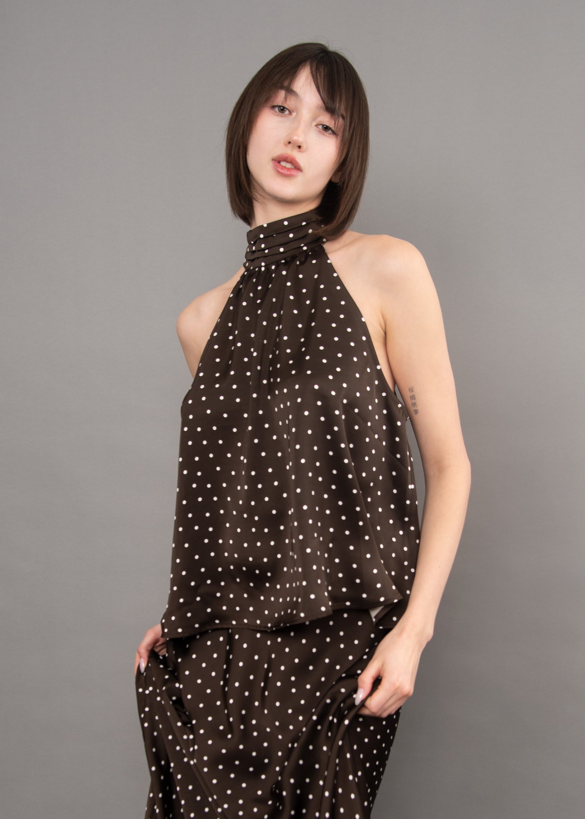 Chocolate Dots Halter