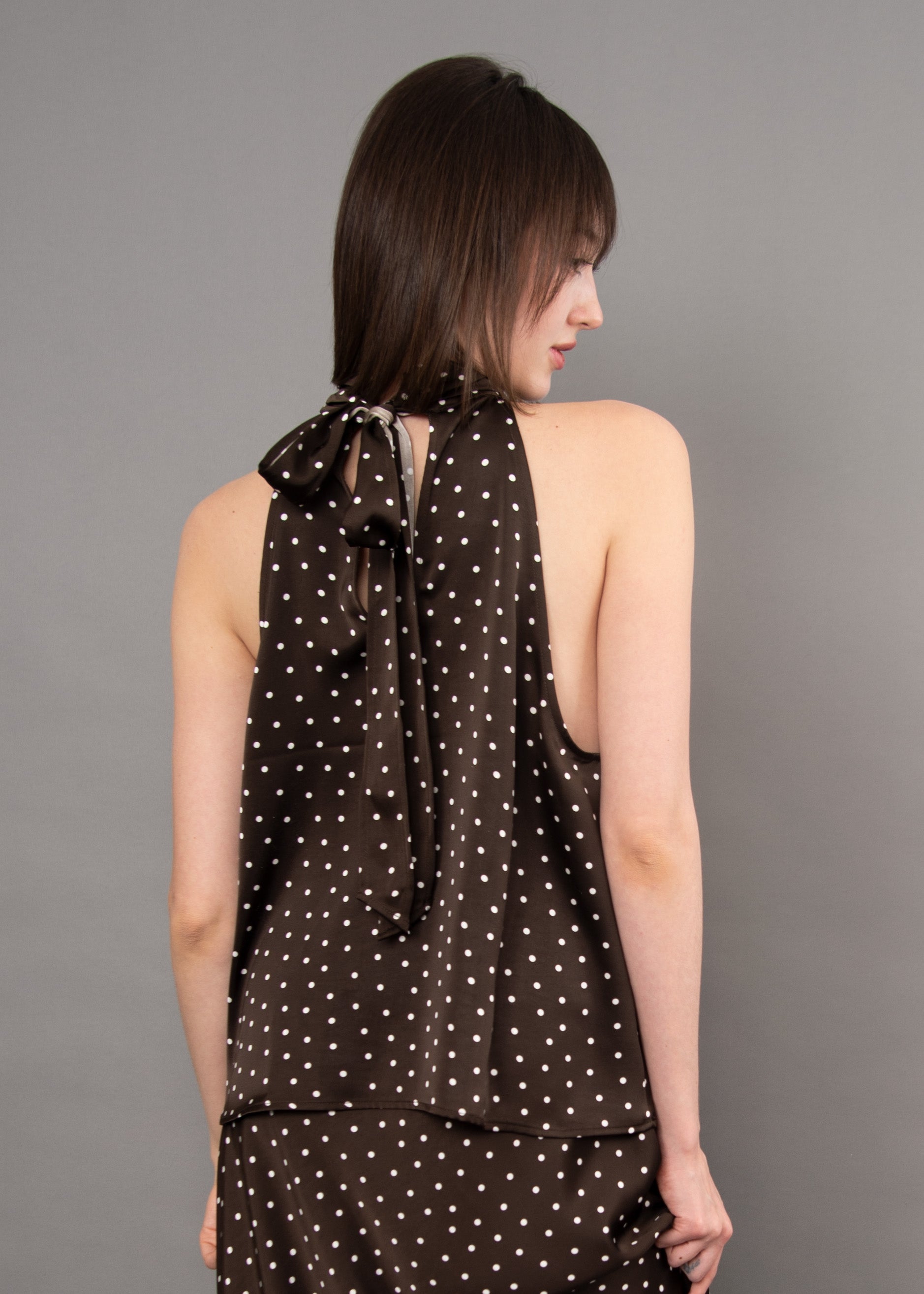 Chocolate Dots Halter