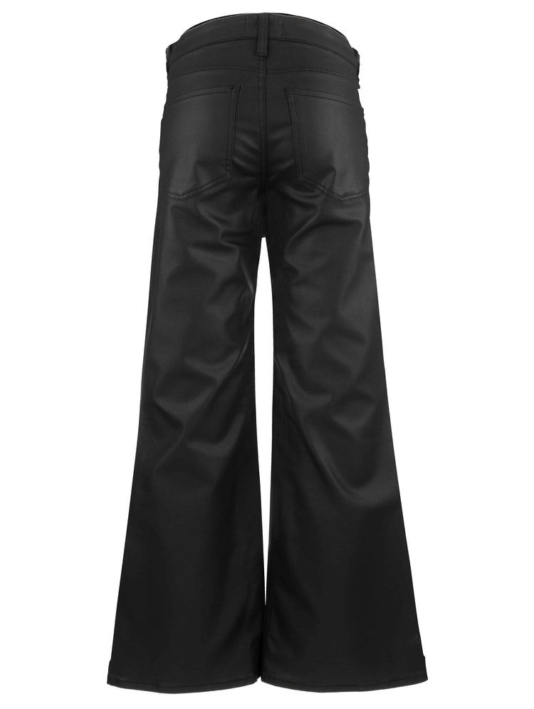 Meg High Rise Coated Wide Leg
