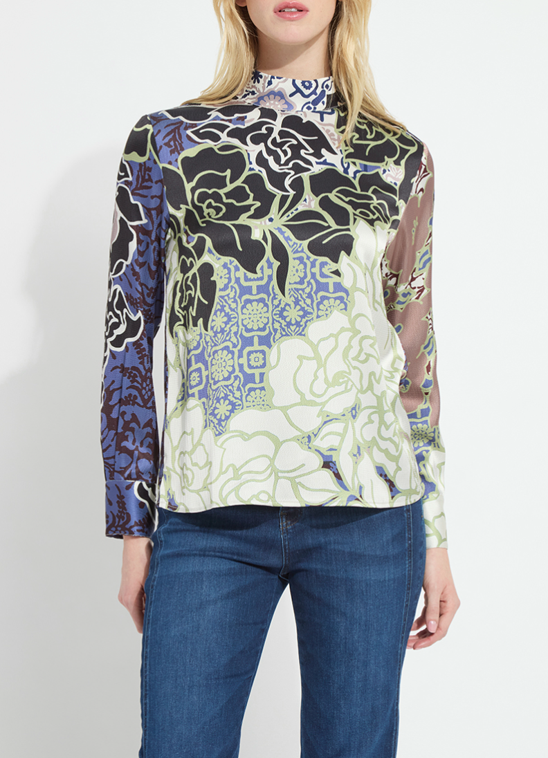 Seraphina Mock Neck Blouse