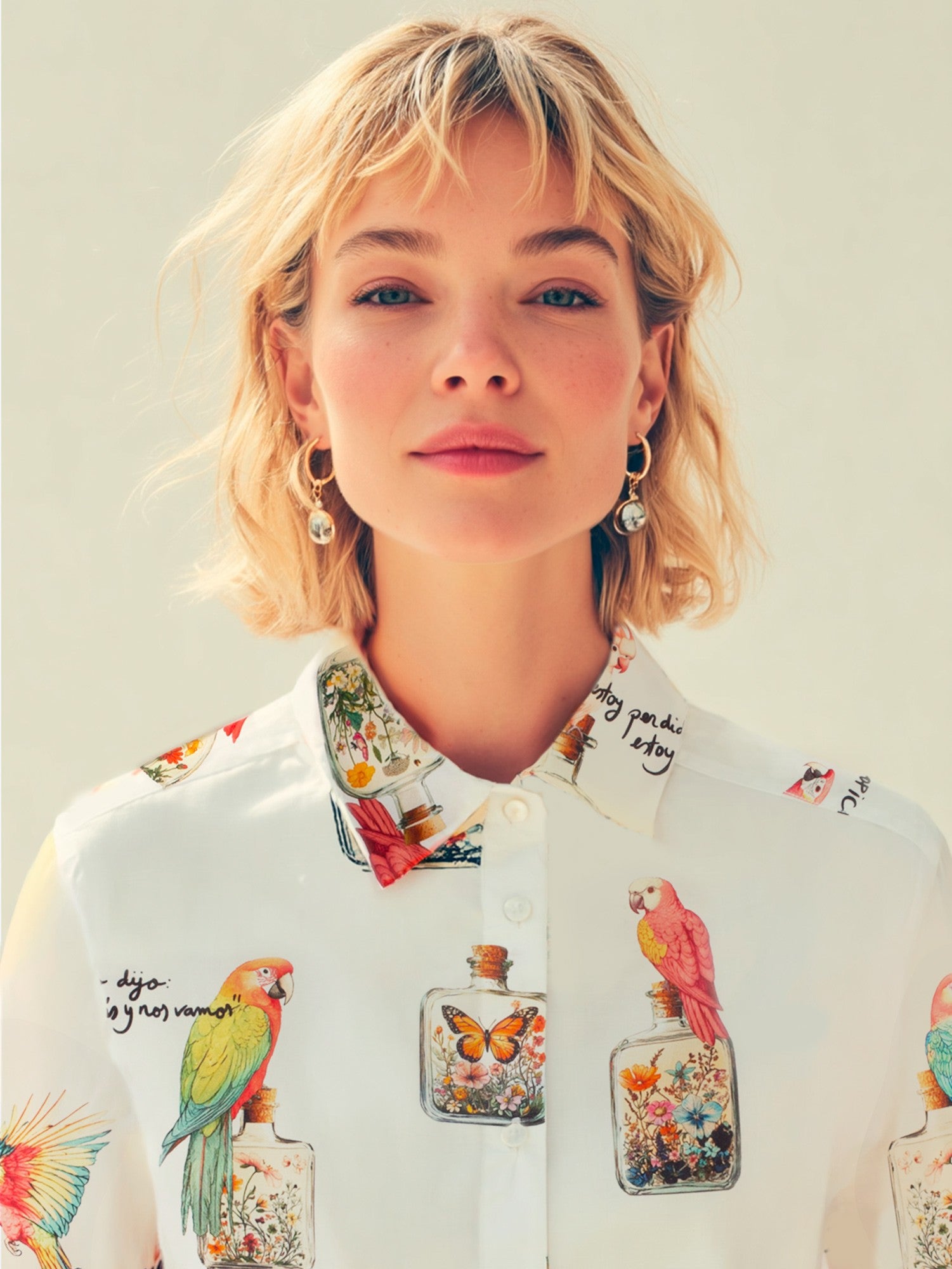 Parrot Print Shirt
