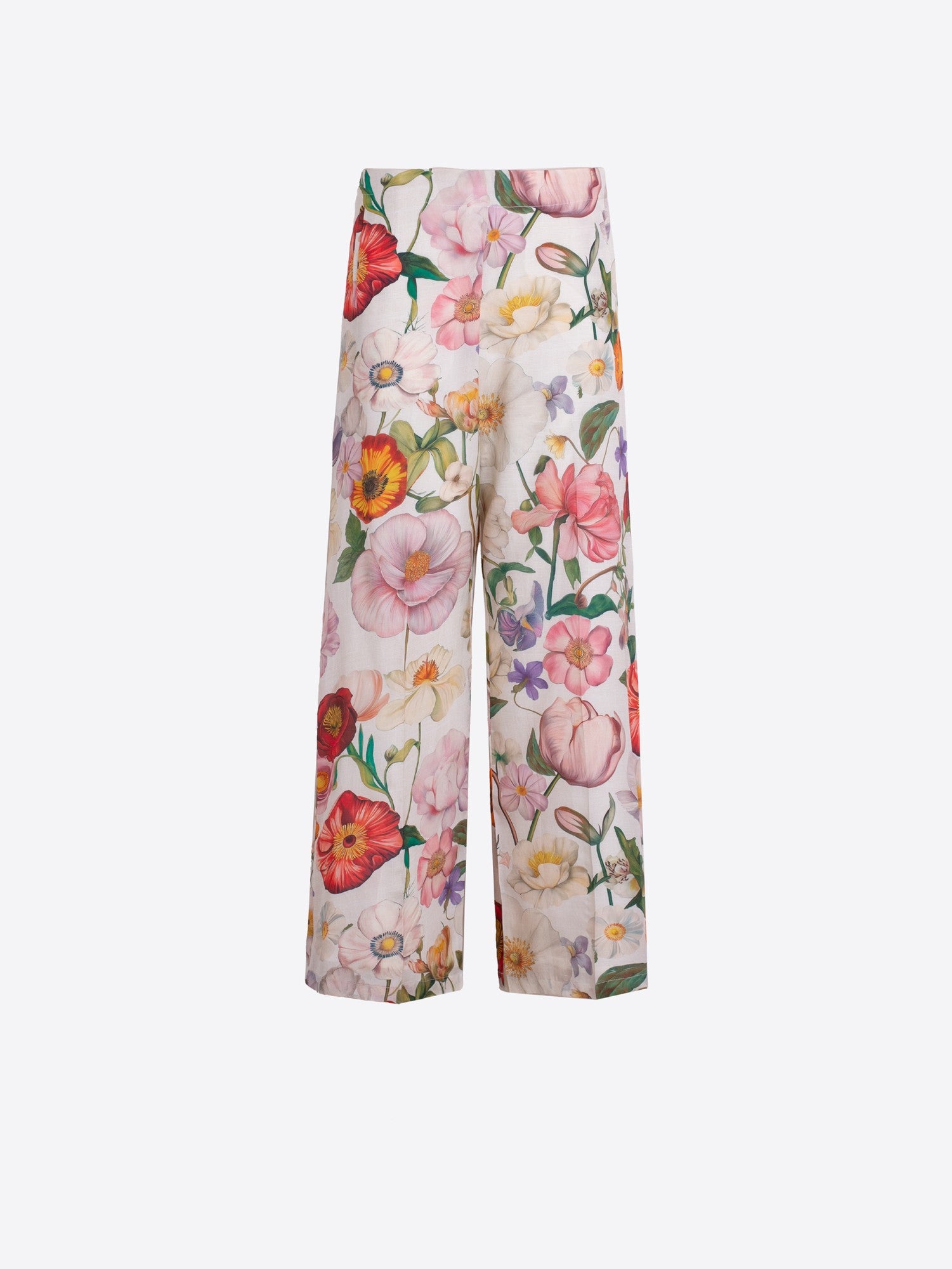 Linen Floral Pants
