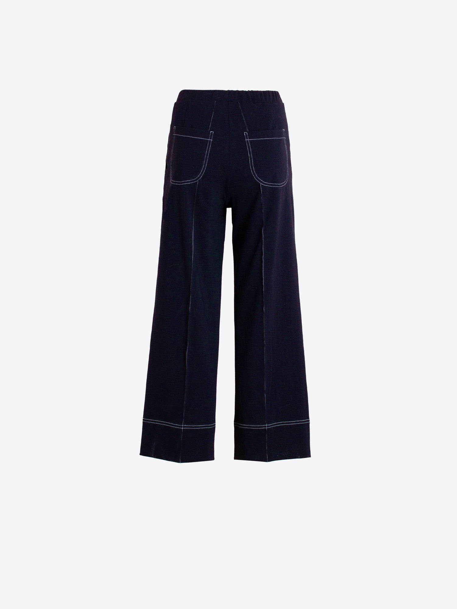 Contrast Stitch Pant - Navy