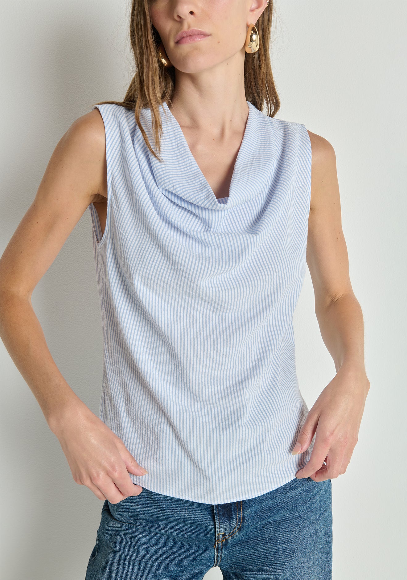 Cille Cowl Neck Tank