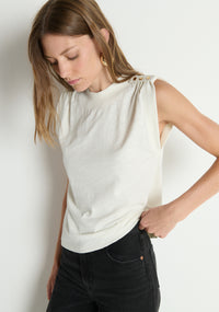 Mikka Buttoned Shoulder Tank