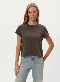 SOLENE BOXY HIGH CREW TEE