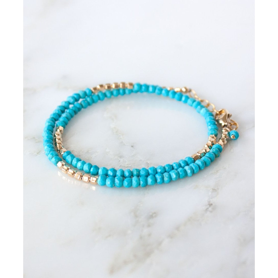 Gemstone Wrap Bracelet/Choker