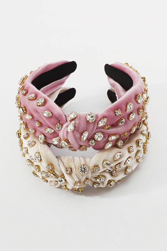 Velvet Jeweled Headband