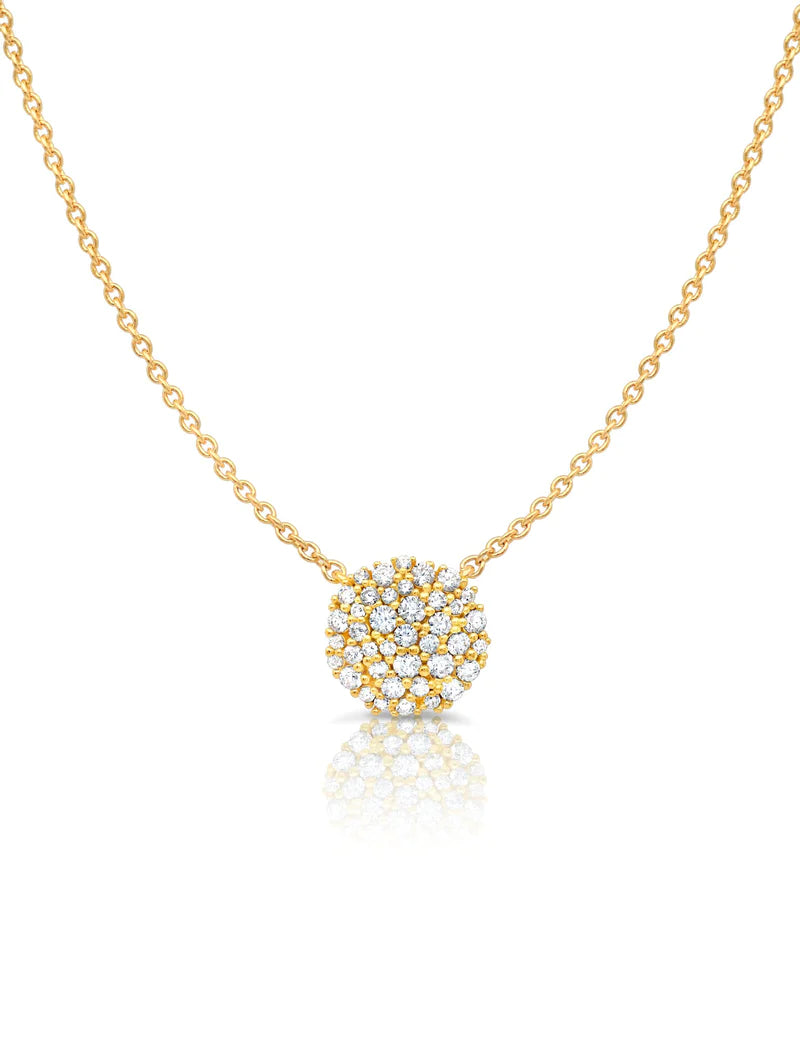 Pave Cluster Necklace