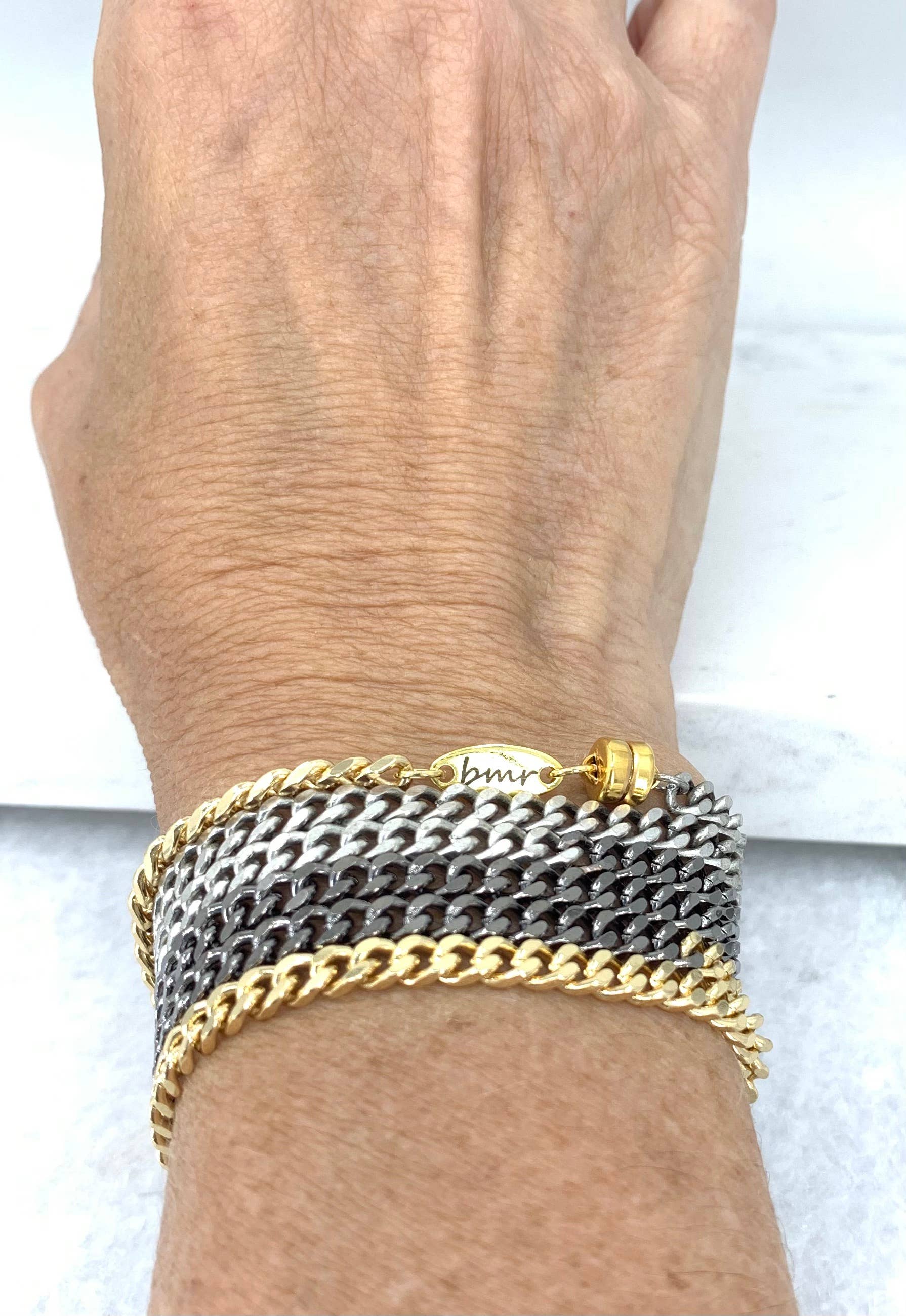 Two Tone Wrap Bracelet