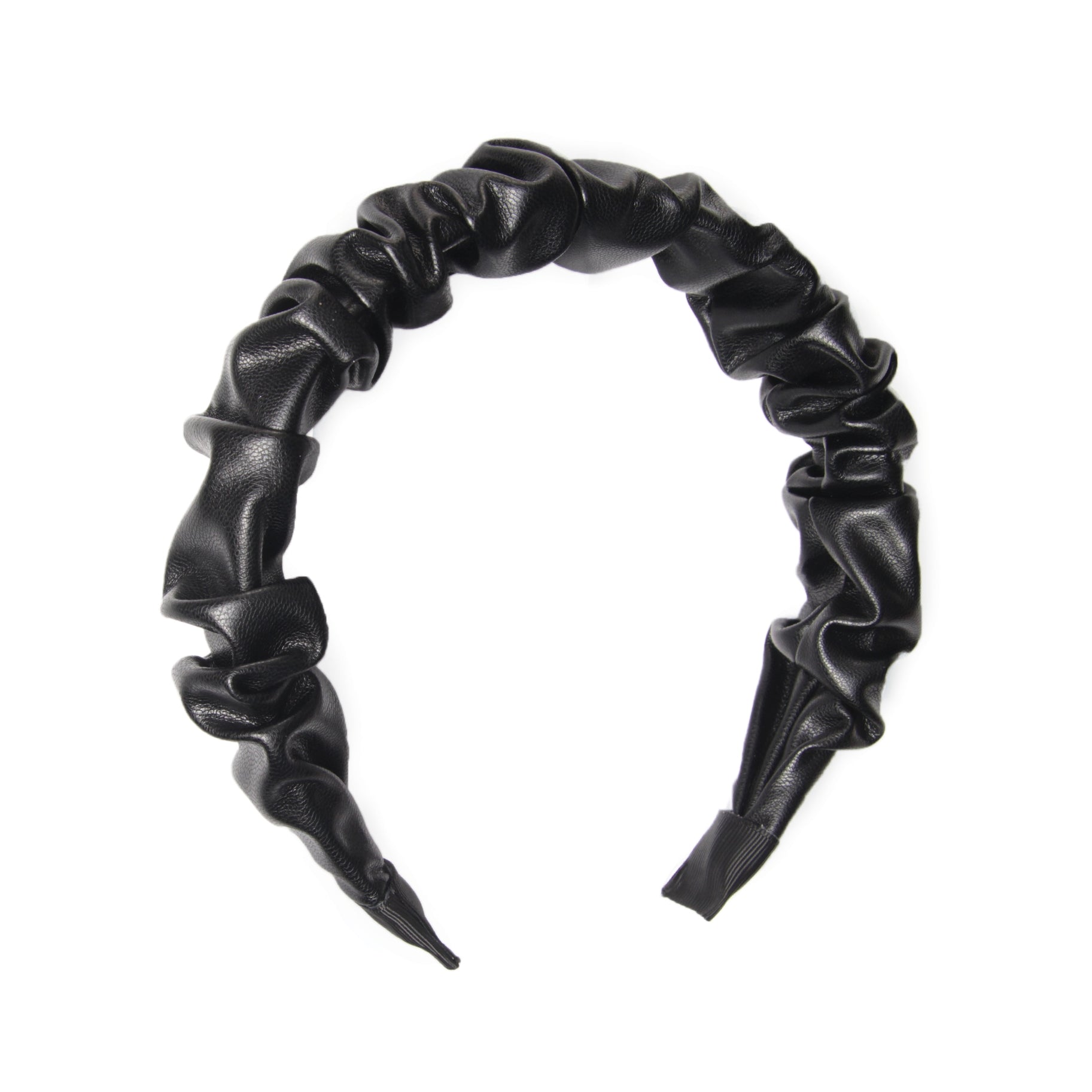 Leather Scrunch Headband