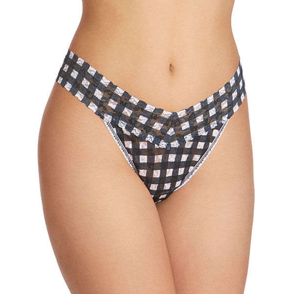 Gridlock Lace Thong (Gingham)
