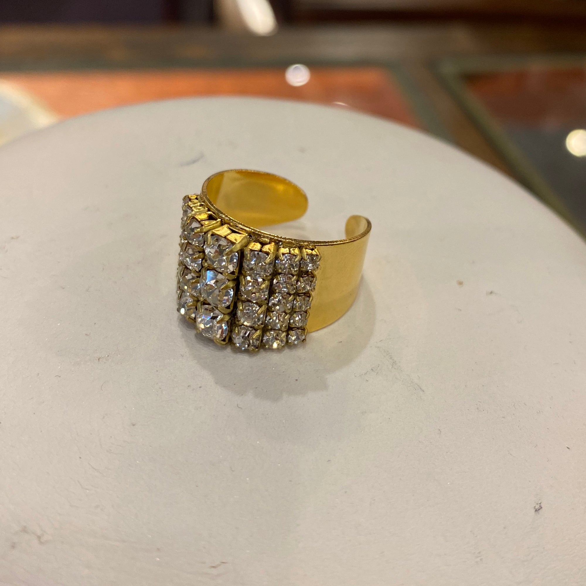 Gold/Crystal Ring