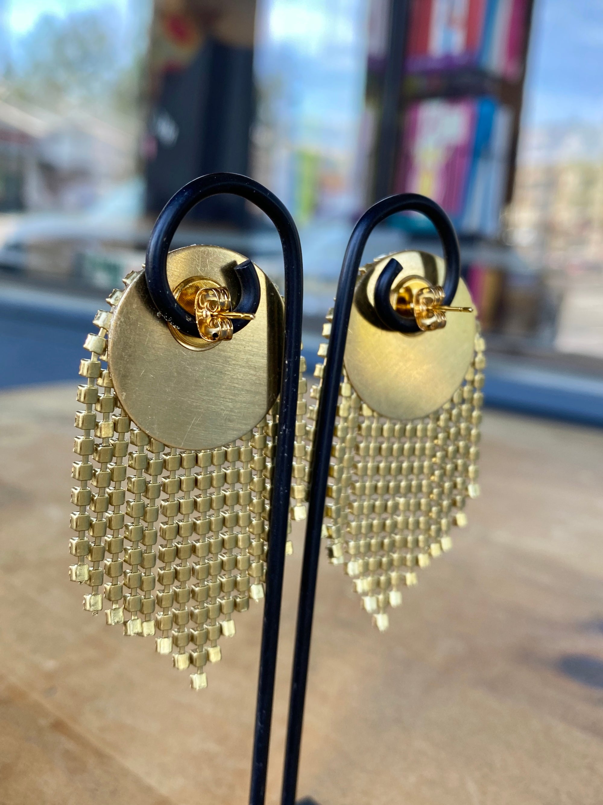 Gold/Crystal Earring