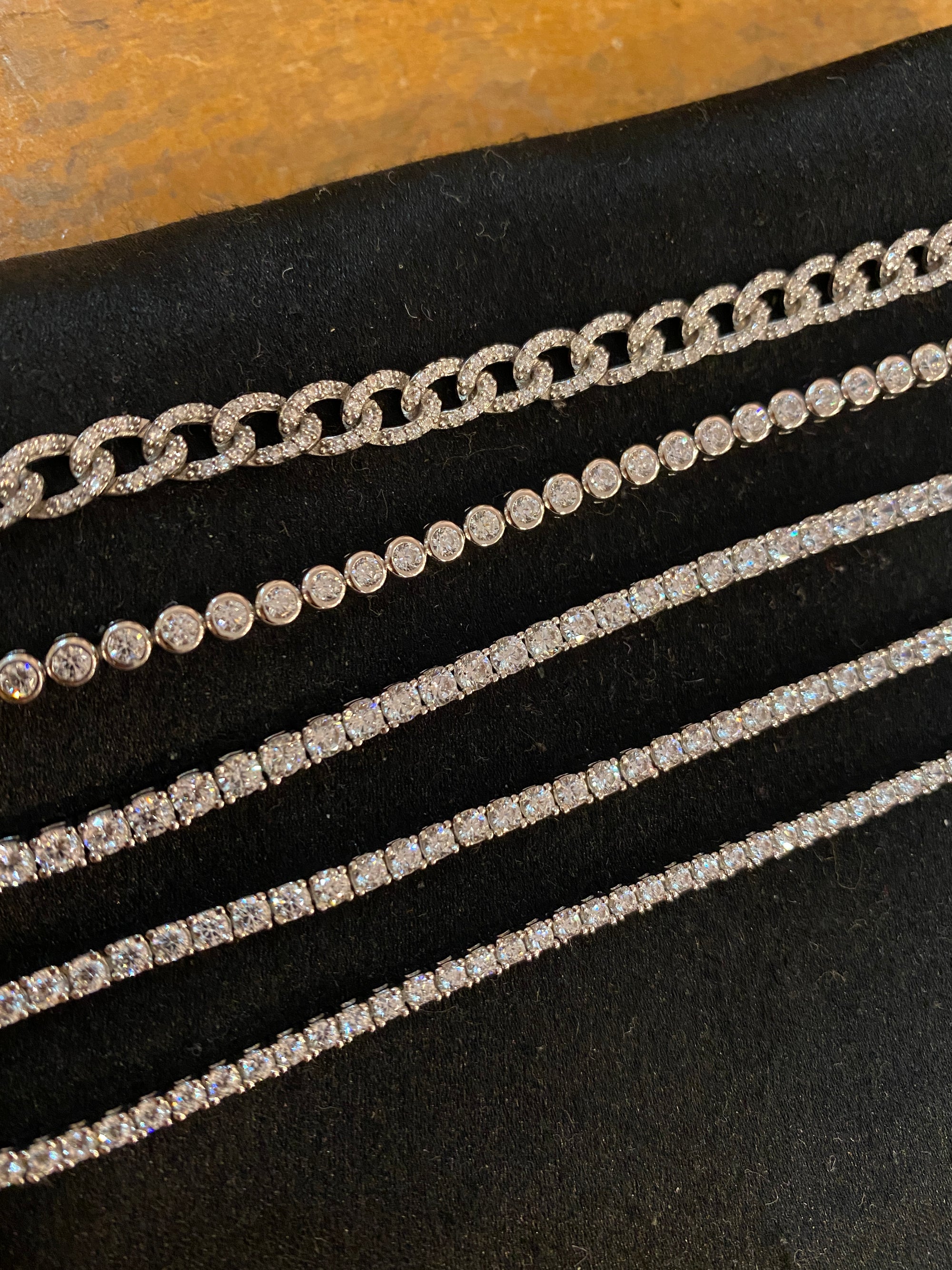 Pave CZ Chain Link Bracelet