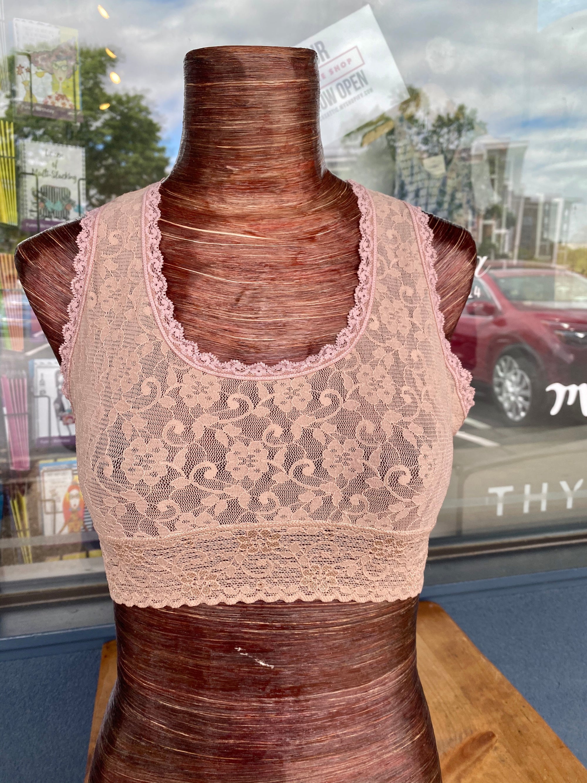 Taupe Lace Racerback Bralette Taupe Lace Racerback Bralette