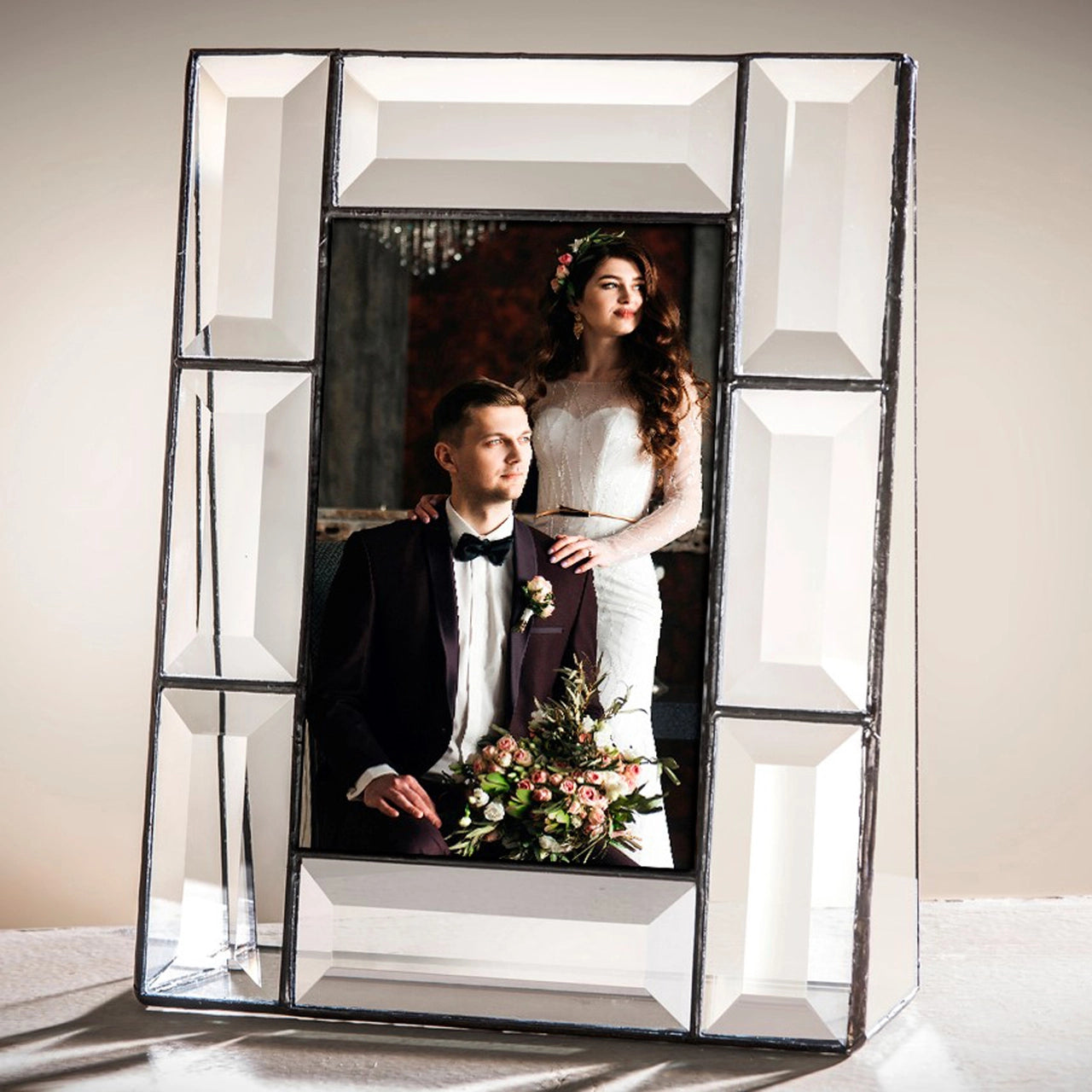 Beveled Glass Picture Frame: 4 x 6