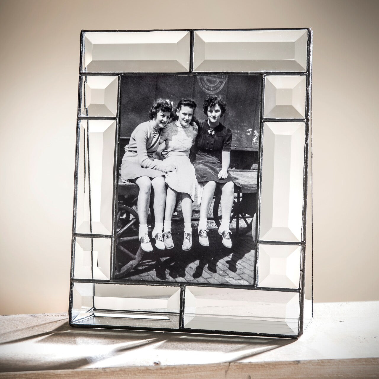 Beveled Glass Picture Frame: 5 x 7