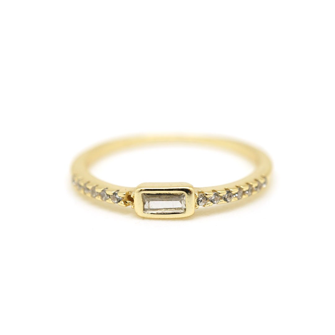CZ Rectangle Ring