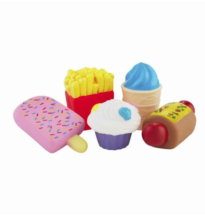 Junk Foods Bath Toy Set