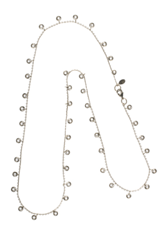 Crystal Channel Long Necklace