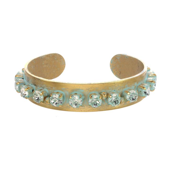 Nyon Crystal Cuff - Turquoise