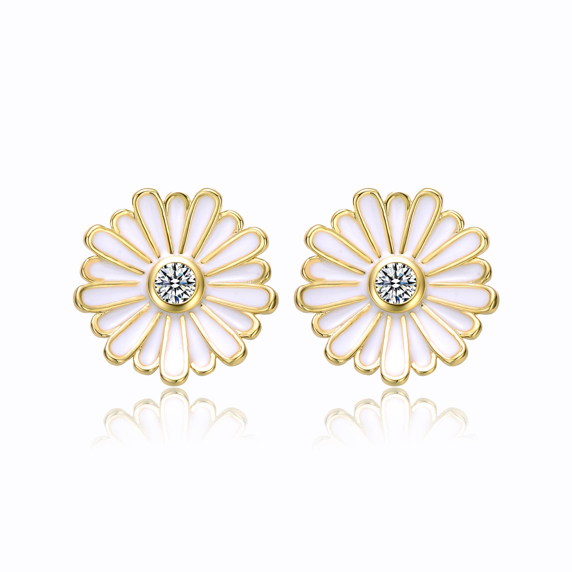 Enamel Daisy Earring